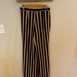 High waist wide leg trouser